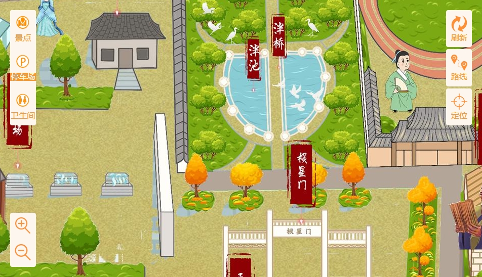 青松乡手绘地图景区语音讲解导览系统：智慧景区建设的基石